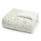 Americanflat 50x60 Printed Fleece and Reverse Sherpa Throw Blanket - Speckle Pattern - Soft Reversible Design - Cozy Comfort for Couch or Bed - White